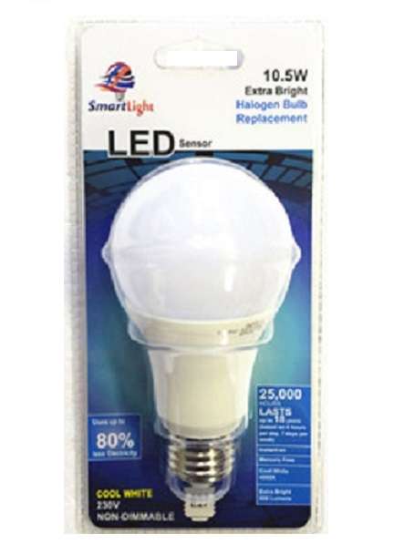 LED Light Bulb: 10.5W Fitted With a Day and Night Sensor. Collections are allowed.