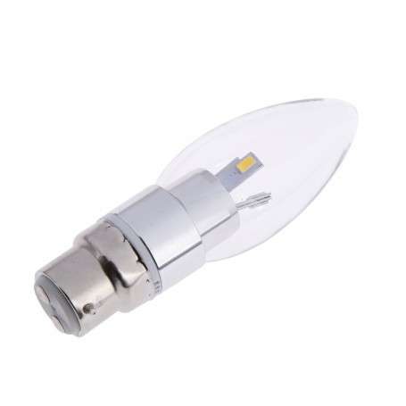 LED Light Bulbs: Bayonet Cap B22 Candle Design in Cool white. Collections are allowed.