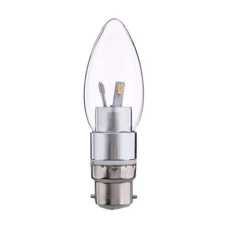 LED Light Bulbs: Bayonet Cap B22 Candle Design in Cool white. Collections are allowed.