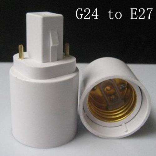 G24 To E27 Socket Base LED Light Bulb Lamp Adapter Converter Holder. Collections are allowed.