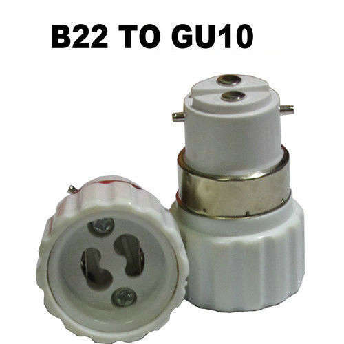 Light Bulb, Lamp Socket Converters, Adapters/Adaptors. B22 Male To GU10 Female. Collections Allowed.