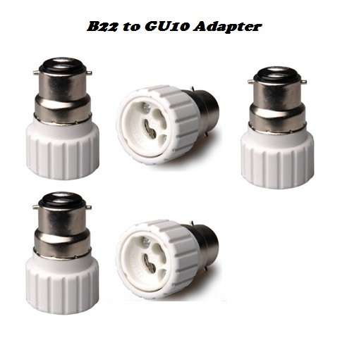 Light Bulb, Lamp Socket Converters, Adapters/Adaptors. B22 Male To GU10 Female. Collections Allowed.