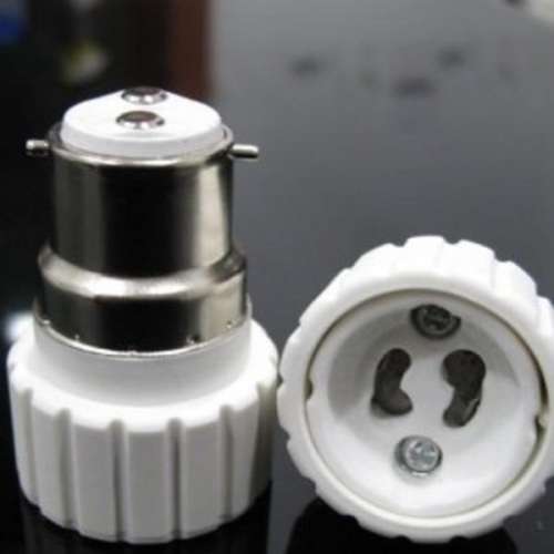 Light Bulb, Lamp Socket Converters, Adapters/Adaptors. B22 Male To GU10 Female. Collections Allowed.
