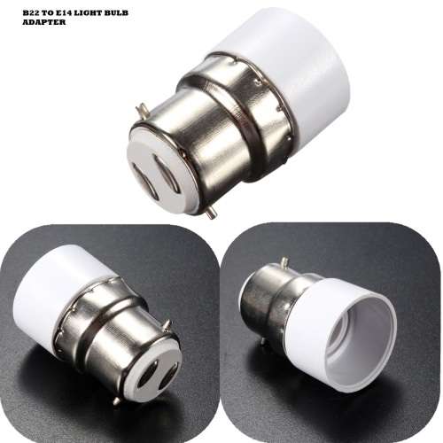 Light Bulb, Lamp Socket Converters, Adapters (Adaptors). B22 Male To E14 Female. Collections Allowed