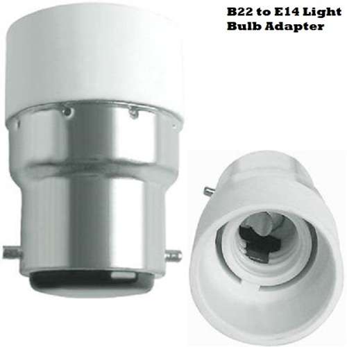 Light Bulb, Lamp Socket Converters, Adapters (Adaptors). B22 Male To E14 Female. Collections Allowed