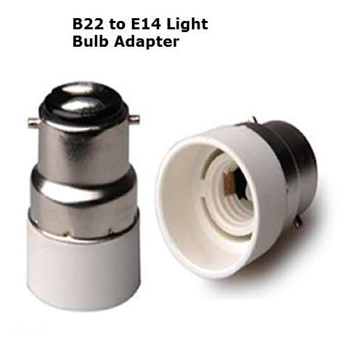 Light Bulb, Lamp Socket Converters, Adapters (Adaptors). B22 Male To E14 Female. Collections Allowed