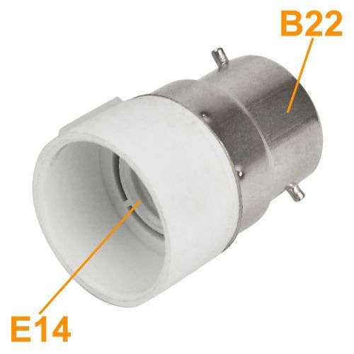 Light Bulb, Lamp Socket Converters, Adapters (Adaptors). B22 Male To E14 Female. Collections Allowed