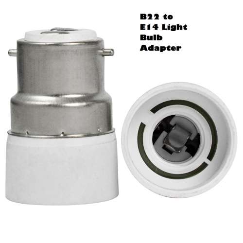 Light Bulb, Lamp Socket Converters, Adapters (Adaptors). B22 Male To E14 Female. Collections Allowed