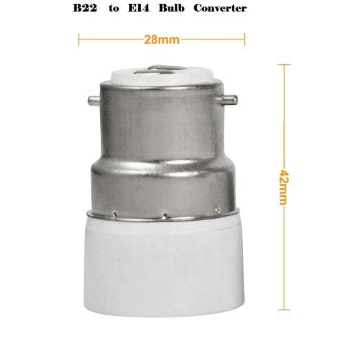 Light Bulb, Lamp Socket Converters, Adapters (Adaptors). B22 Male To E14 Female. Collections Allowed
