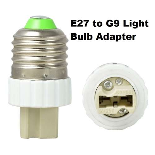 Light Bulb, Lamp Socket Converters, Adapters (Adaptors). E27 Male To G9 Female. Collections Allowed.