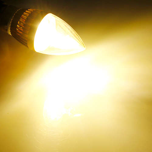 Dimmable LED Light Bulbs: 2pces Warm White Candle Design. Collections Are Allowed.