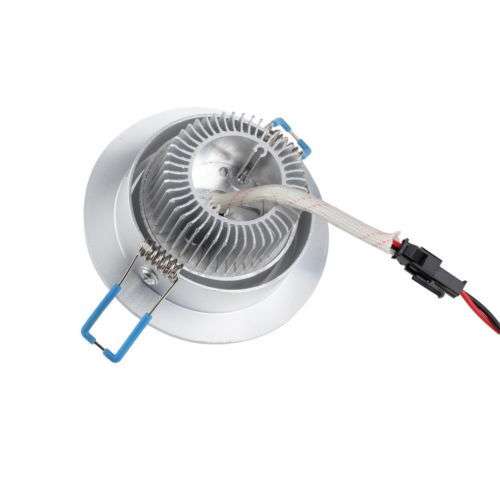 LED LIGHT BULB: 3W CEILING SPOTLIGHT / DOWNLIGHT with HOUSING + SWIVEL FUNCTION. Collections allowed