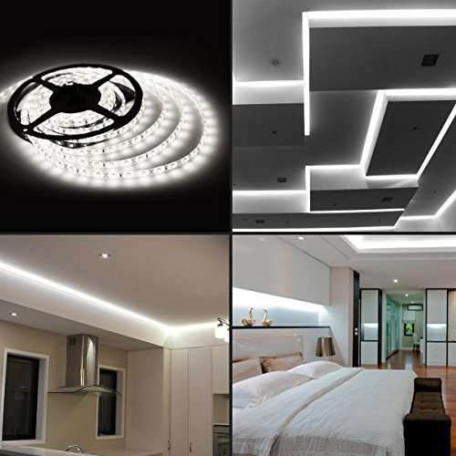 LED STRIP LIGHTS: 12Volts Waterproof SMD3528 Cool White 5-metre Rolls. Collections allowed.