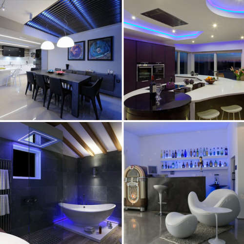 LED Strip Lights: 12Volts Waterproof SMD3528 BLUE Colour 5-metre Rolls. Collections Are Allowed.