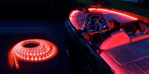 LED Strip Lights 12V Waterproof Dustproof SMD3528 RED Colour 5-metre Rolls. Collections Are Allowed.