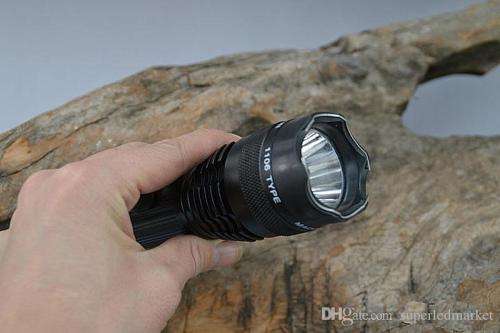 Rechargeable LED Flashlight Torch and Electric Shock Stun Gun. Collections are allowed.