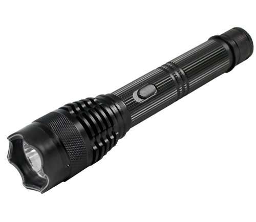 Rechargeable LED Flashlight Torch and Electric Shock Stun Gun. Collections are allowed.