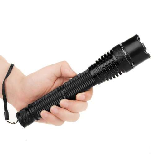 Rechargeable LED Flashlight Torch and Electric Shock Stun Gun. Collections are allowed.
