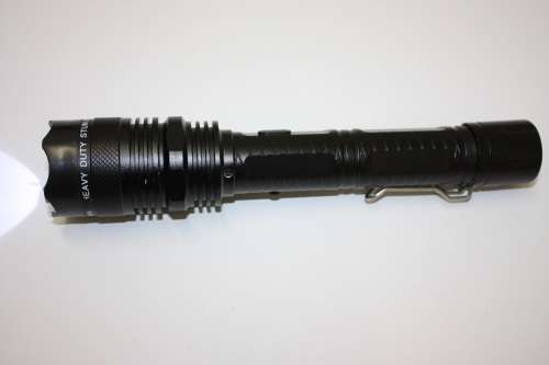 Rechargeable Electric Shock Stun Gun with LED Flashlight Torch. Collections are allowed.