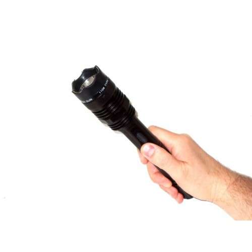 Rechargeable Electric Shock Stun Gun with LED Flashlight Torch. Collections are allowed.