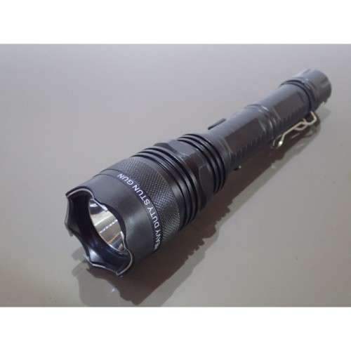 Rechargeable Electric Shock Stun Gun with LED Flashlight Torch. Collections are allowed.