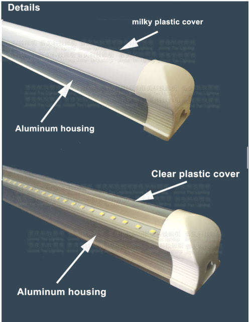 LED INTEGRATED TUBE LIGHTS COMPLETE WITH BRACKETS and FITTINGS. Collections allowed.