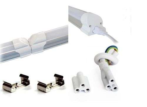 LED INTEGRATED TUBE LIGHTS COMPLETE WITH BRACKETS and FITTINGS. Collections allowed.