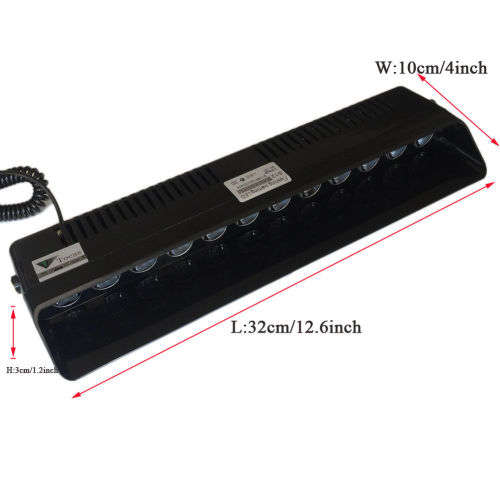 LED Windscreen Strobe Amber Emergency Vehicle Flash Warning Dashboard Light. Collections allowed.