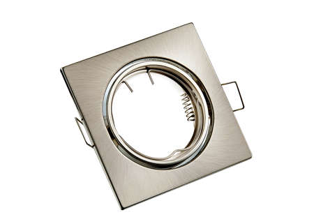 Downlight Fittings/Holders/Housings Square Satin Chrome With Tilt Function. Collections Are Allowed.