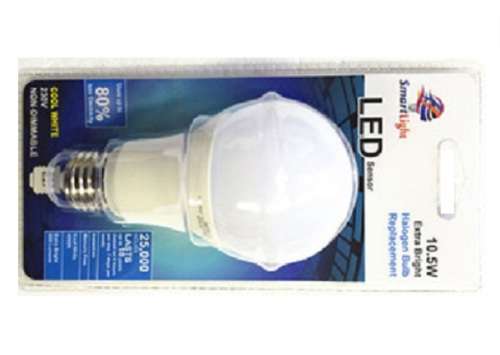 LED Light Bulb: 10.5W Fitted With a Day and Night Sensor. Collections are allowed.