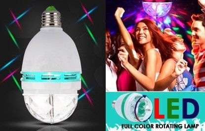 LED Light Bulbs: Rotating Party / Disco Globe E27 Socket Type. Collections are allowed.