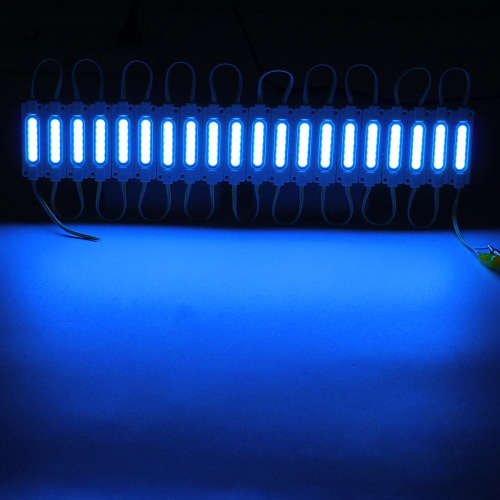 LED LIGHT MODULES: WATERPROOF COB INJECTION in BLUE COLOUR. Collections are allowed.