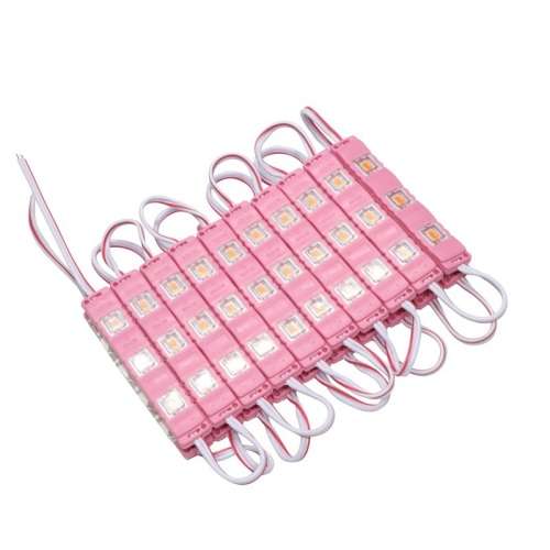 LED Light Modules: Waterproof Injection Moulded with Lens in Pink Colour. Collections Are Allowed.