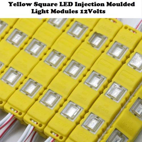 LED Light Modules: Waterproof Injection Moulded with Lens in Yellow Colour. Collections allowed