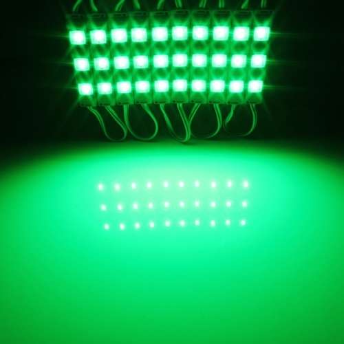 LED Light Modules: Waterproof Injection Moulded with Lens in Green Colour. Collections allowed