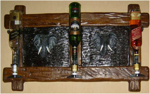 Large 2 Animal Heads Liquor Dispensers with 3 Sets of Optics. Brand New. Collections Are Allowed.