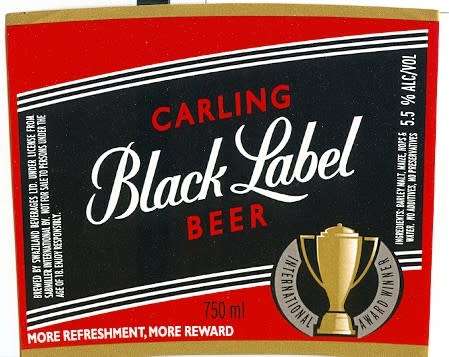 Carling Black Label Beer Barrel End. Brand New Products. Collections are allowed.