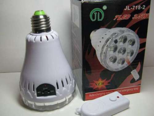 Ultra Bright LED Rechargeable Emergency Globes With Remote Control. Collections Are Allowed.