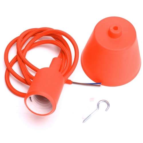 Silicone Colourful Ceiling Pendant E27 Lamp Holder DIY Ceiling. Collections are allowed