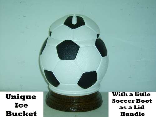 Ice Bucket: Soccer Ball + Boot. Brand New Product. Collections are allowed.