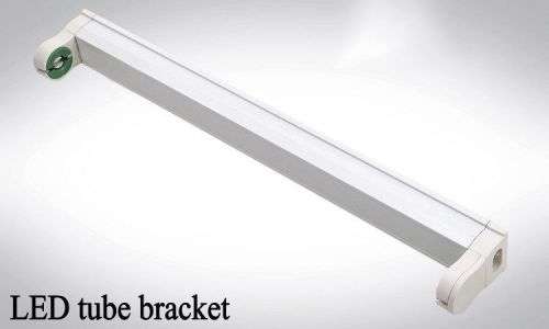 LED Fluorescent Tube Fitting 4ft Single Open Channel Plus Connectors And Clips. Collections Allowed.