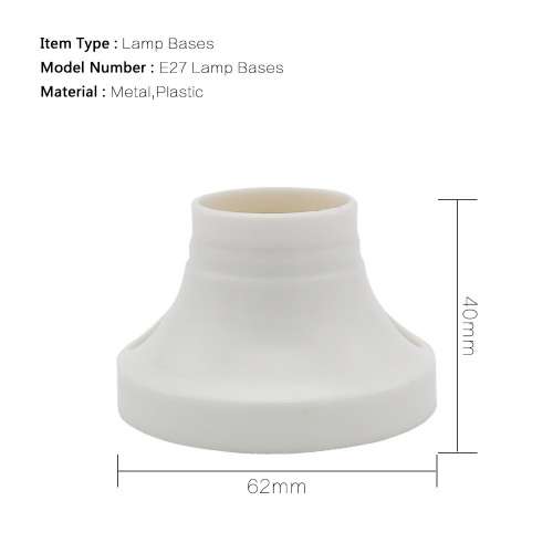 E27 Edison Screw Cap: Standard size Lamp/Bulb Holder/Socket Base Holder. Collections Are Allowed.