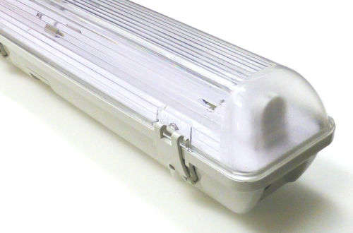 LED T8 Fluorescent Tube Fitting Weatherproof Single Closed Channel 5ft 1500mm. Collections allowed