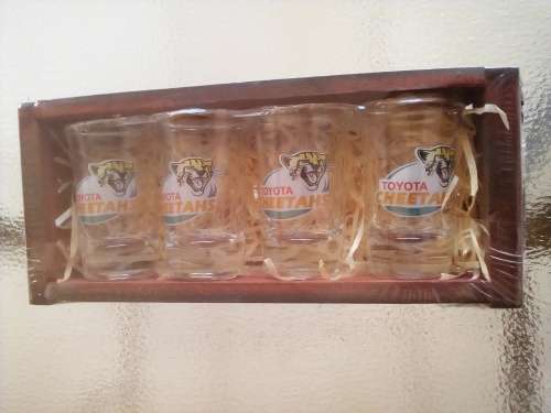 CHEETAHS RUGBY DOUBLE SHOOTER GLASSES GIFT SET. Collections are allowed.