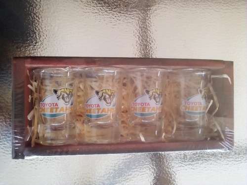 CHEETAHS RUGBY DOUBLE SHOOTER GLASSES GIFT SET. Collections are allowed.