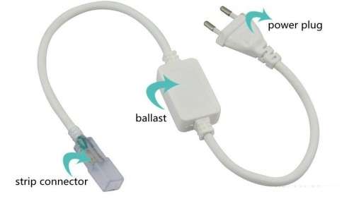 LED Strip LIight 220V Power Plug Connector. Collections allowed.