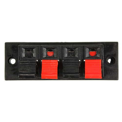 Spring Loaded Terminal Block Connectors, Red And Black Speaker Terminals. Collections Are Allowed.