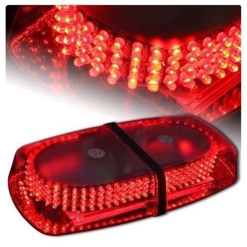 Red LED Emergency Flashing Warning Strobe Light Bar. Collections are allowed.