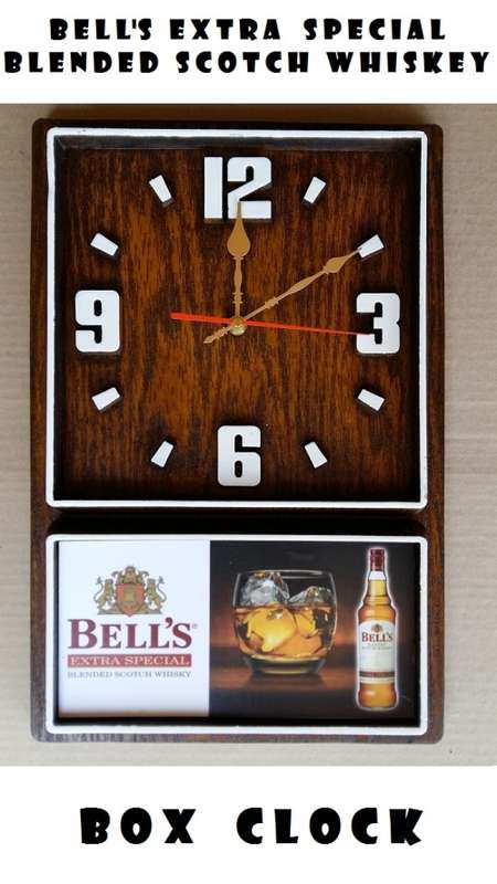 Bell`s Scotch Whisky Box Clock. Brand New Product. Collections are allowed.