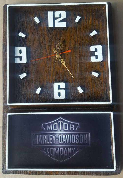 Harley Davidson Motor Cycles Box Clock. Brand New Product. Collections are allowed.